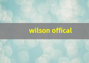 wilson offical